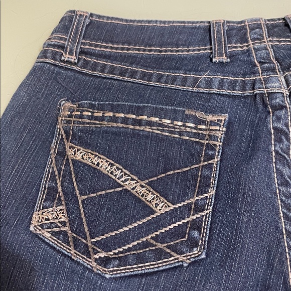 BKE Wendi Dark Blue Flare Women's Jeans with stretch - Picture 10 of 13